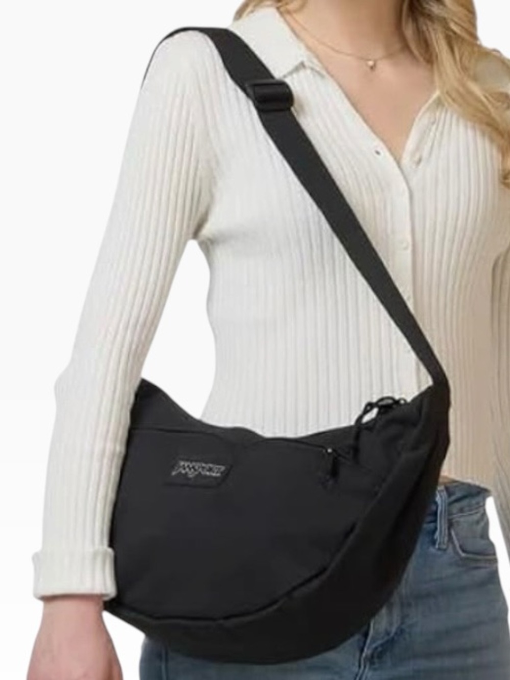 Jansport Black Crescent Crossbody Bag